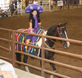 Katie and Oreo in the costum class